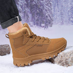 Ankle Boots Fleece-Lined Suede Men's – Hiking, Outdoor, Winter, Casual, Trail Ready