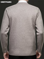 Argyle V-Neck Sweater Men's Knitted Pullover – Casual, Office · Faylori