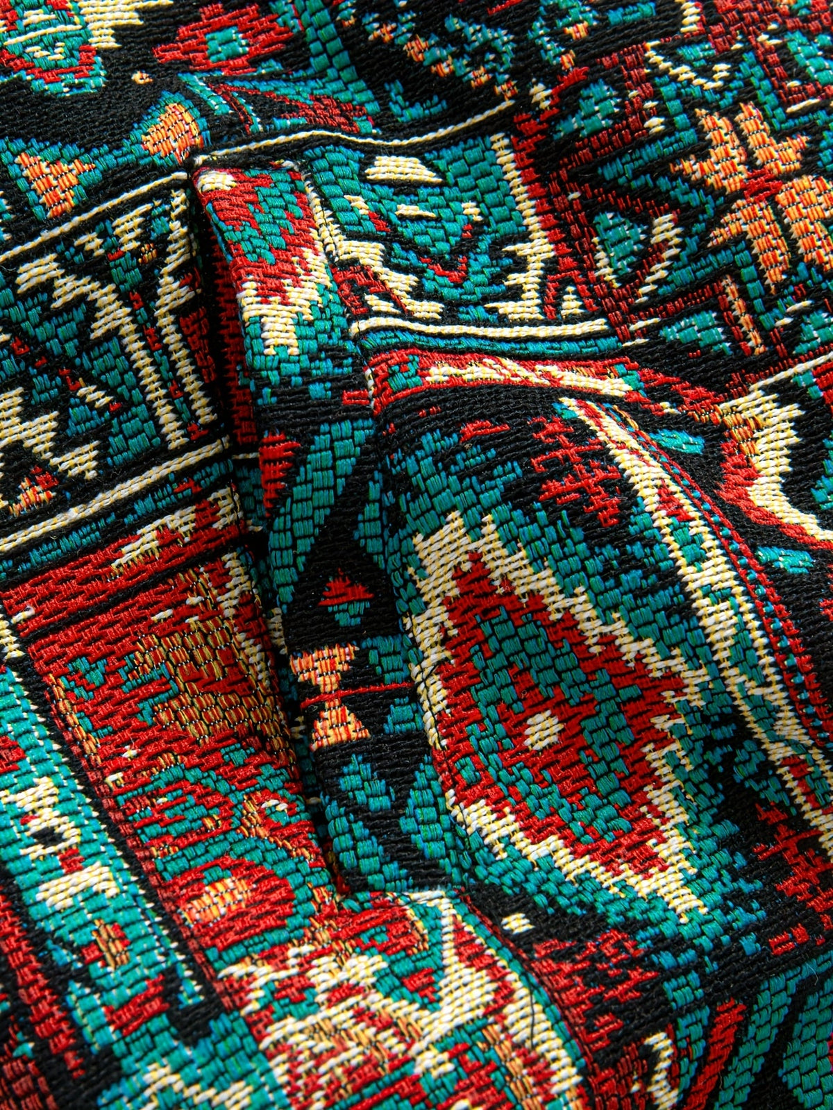 Aztec Print Jacket Men's Lapel Full-Zip Long Sleeve – Casual, Holiday · Faylori