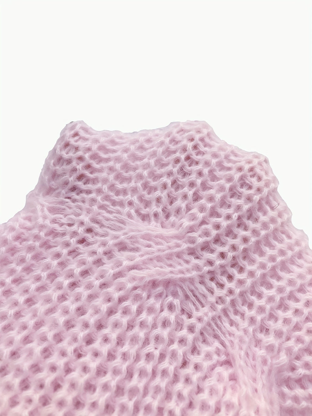 Cable Knit Cardigan Women's Pink Bow-Detail V-Neck Button-Up Long Sleeve Sweater – Casual, Office, Gift