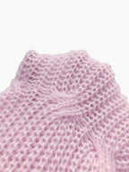Cable Knit Cardigan Women's Pink Bow-Detail V-Neck Button-Up Long Sleeve Sweater – Casual, Office, Gift