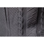 Cable Knit Zip-Up Cardigan Men's Stand Collar Sweater Jacket – Casual, Office, Gift