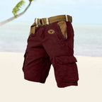 Cargo Shorts Men's Gray Cotton Multi-Pocket – Casual, Outdoor, Everyday Wear · Faylori
