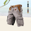 Cargo Shorts Men's Gray Cotton Multi-Pocket – Casual, Outdoor, Everyday Wear · Faylori