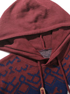 Christmas Hooded Sweater Men's Knit Reindeer Snowflake Fair Isle Pullover – Holiday, Winter, Gift, Casual