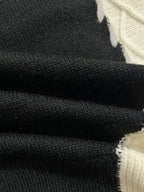 Color Block Knit Sweater Men's Crewneck Cable-Knit Pullover – Casual, Office, Holiday, Gift