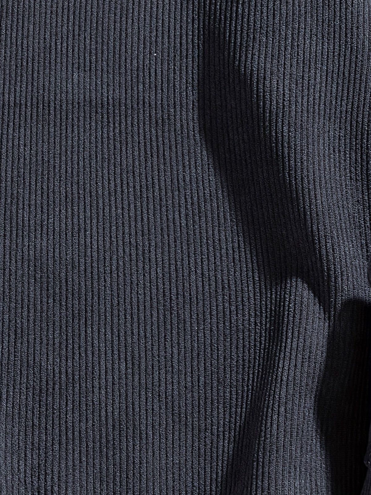 Corduroy Crewneck Sweatshirt Men's Layered Look Dark Gray Long Sleeve – Casual, Office