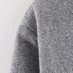 Cropped Bomber Jacket Women's Grey Stand Collar Zip Front Elastic Hem – Casual, Office, Holiday, Gift