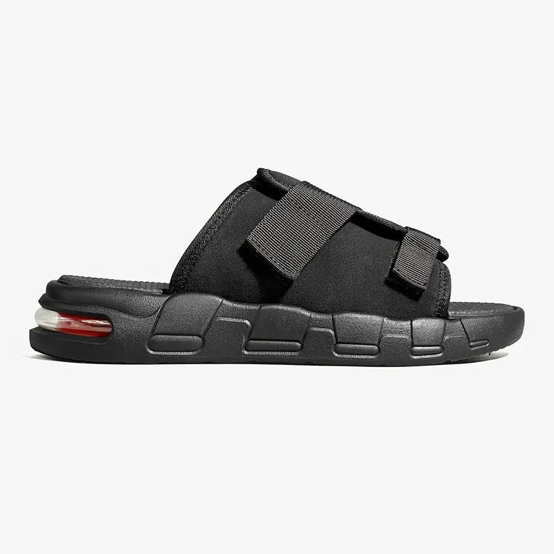 Cushioned Slides Adjustable Strap Beige Men's – Casual, Home, Summer, Comfort · Faylori