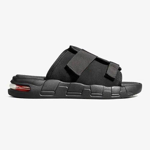 Cushioned Slides Adjustable Strap Beige Men's – Casual, Home, Summer, Comfort · Faylori