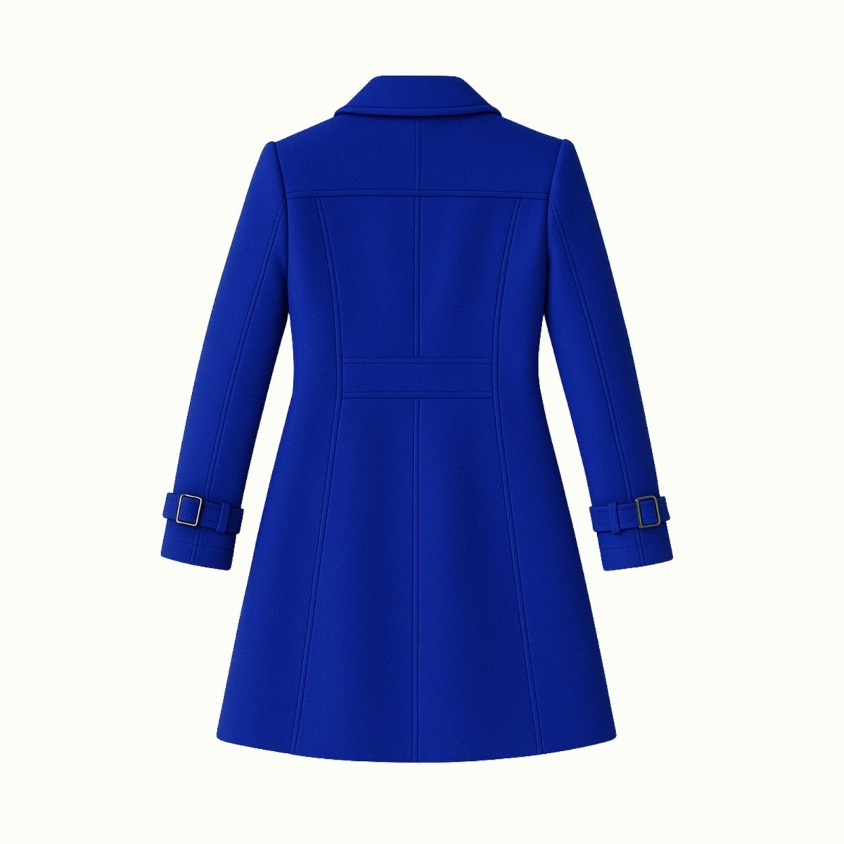 Double-Breasted Trench Coat Women's Notch Lapel Slim Fit Mid-Length Overcoat – Casual, Office, Holiday, Gift