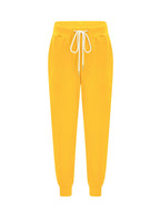Drawstring Joggers Women's Tapered Sweatpants with Pockets Yellow – Casual, Loungewear