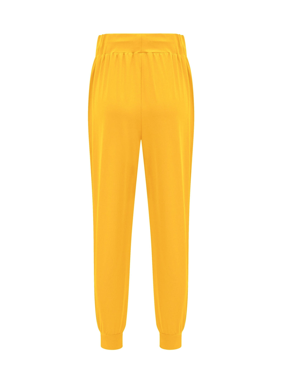 Drawstring Joggers Women's Tapered Sweatpants with Pockets Yellow – Casual, Loungewear