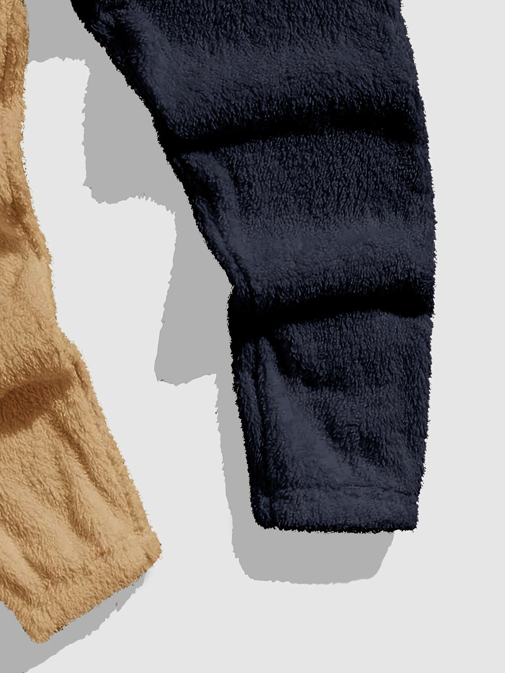Fleece Hoodie and Jogger Set Men's Color-Block Kangaroo Pocket Tracksuit – Casual, Loungewear
