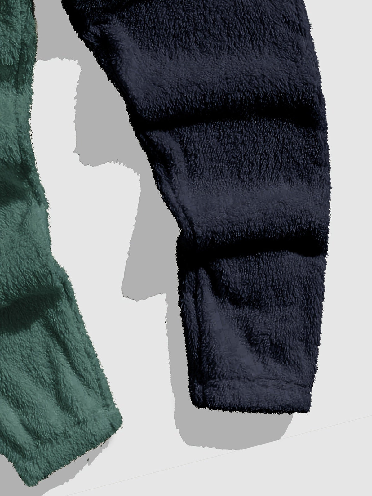 Fleece Hoodie and Jogger Set Men's Color-Block Kangaroo Pocket Tracksuit – Casual, Loungewear