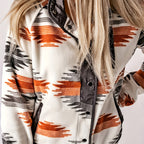 Fleece Jacket Women's Aztec Print Snap-Front – Casual, Fall Layering Outerwear · Faylori