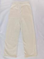 Fleece-Lined Wide-Leg Lounge Pants Women's Corduroy Warm Thermal Bottoms – Casual, Winter Home Wear