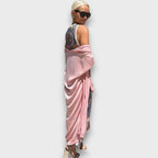 Floral Print Maxi Dress with Airy Cardigan Set Women's Sleeveless – Casual, Holiday, Office, Gift
