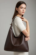 Hobo Shoulder Bag Brown Faux Leather Women's – Casual, Office · Faylori
