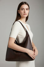 Hobo Shoulder Bag Brown Faux Leather Women's – Casual, Office · Faylori