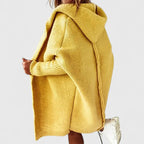 Hooded Knit Cardigan Oversized Women's Long Sleeve Open Front Sweater – Casual, Everyday