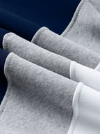 Hooded Pullover Sweatshirt Navy Ribbed Cuffs Men's – Casual, Office, Gift · Faylori
