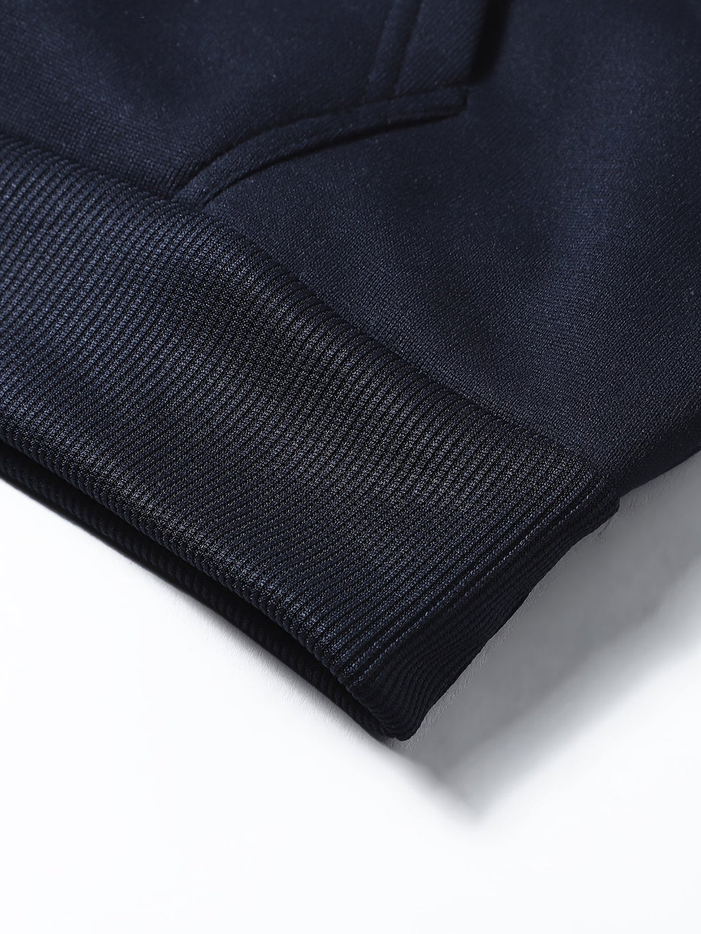 Hooded Pullover Sweatshirt Navy Ribbed Cuffs Men's – Casual, Office, Gift · Faylori