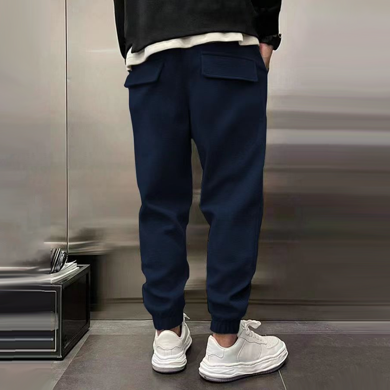 Jogger Sweatpants Men's Gray Drawstring Cuffed Joggers – Casual, Home · Faylori