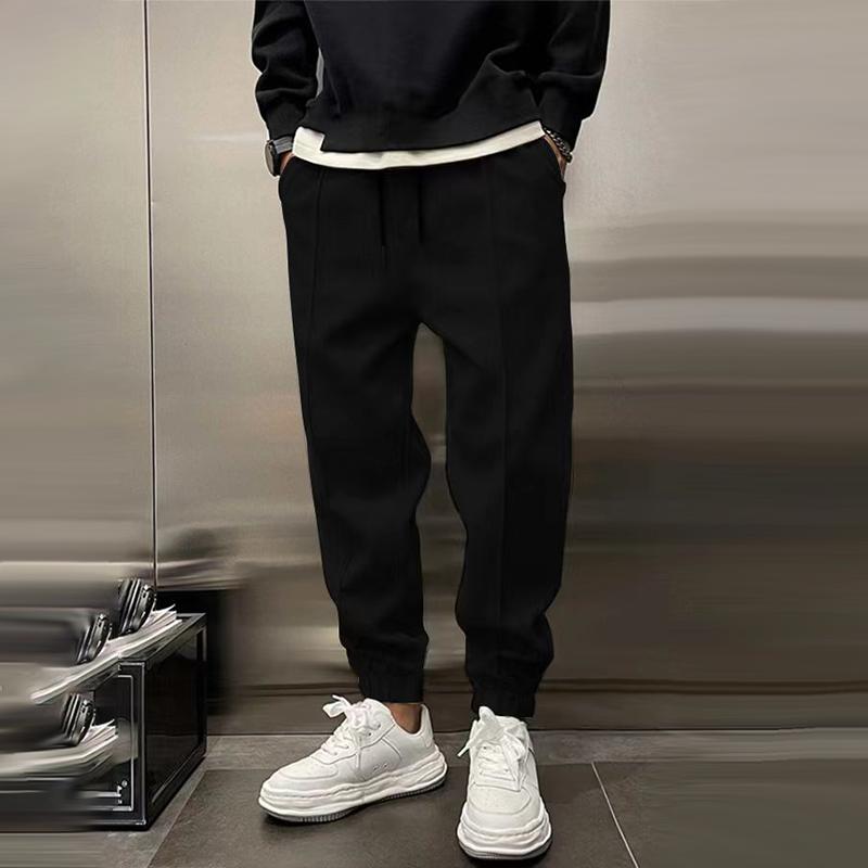 Jogger Sweatpants Men's Gray Drawstring Cuffed Joggers – Casual, Home · Faylori