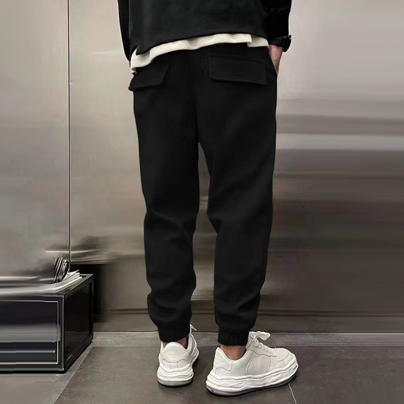 Jogger Sweatpants Men's Gray Drawstring Cuffed Joggers – Casual, Home · Faylori