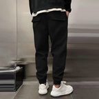 Jogger Sweatpants Men's Gray Drawstring Cuffed Joggers – Casual, Home · Faylori