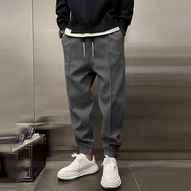 Jogger Sweatpants Men's Gray Drawstring Cuffed Joggers – Casual, Home · Faylori