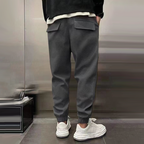 Jogger Sweatpants Men's Gray Drawstring Cuffed Joggers – Casual, Home · Faylori