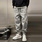 Jogger Sweatpants Men's Gray Drawstring Cuffed Joggers – Casual, Home · Faylori