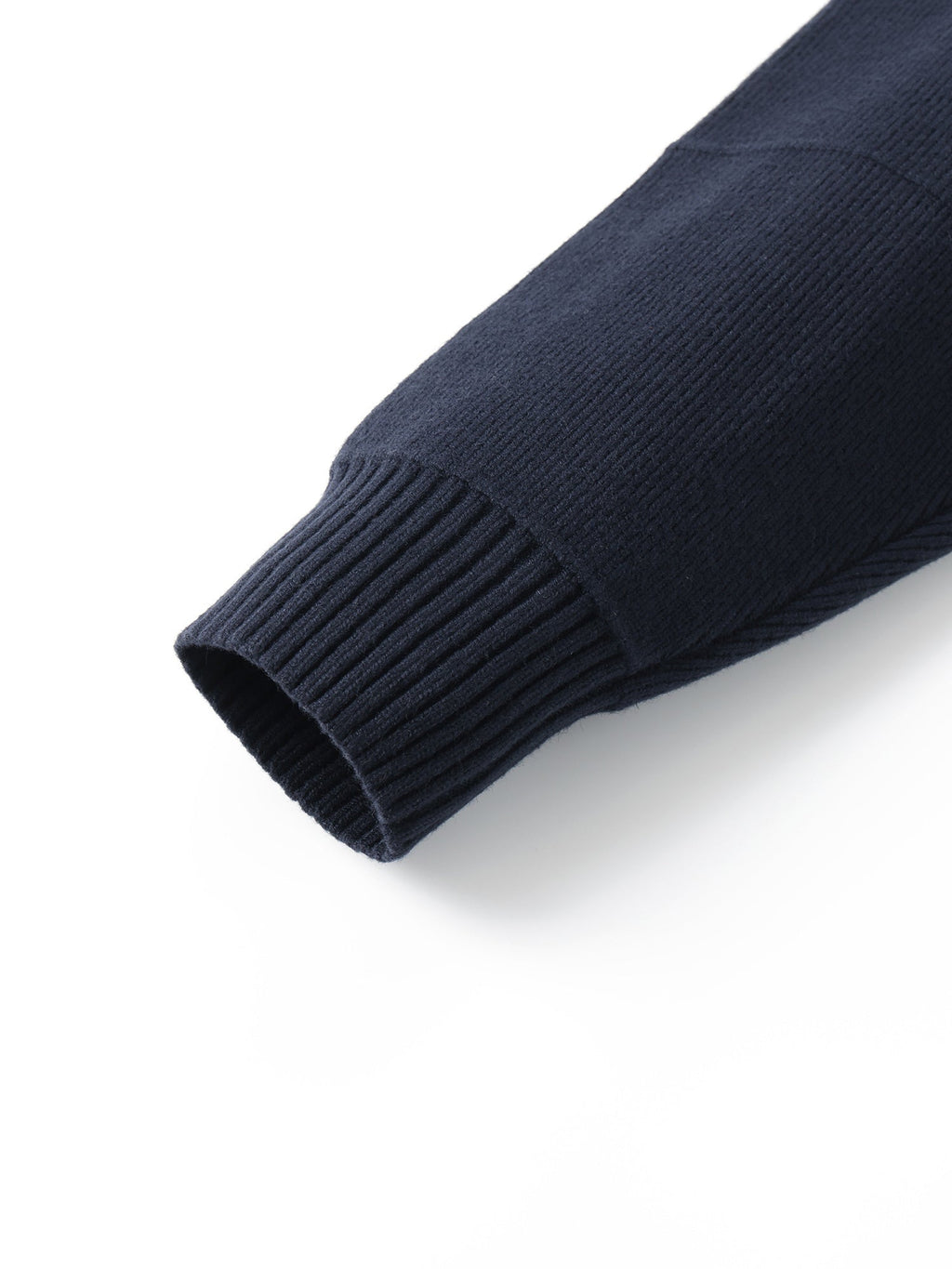 Knit Zip-Up Cardigan Men's Navy High-Neck Sweater Jacket – Casual, Office · Faylori