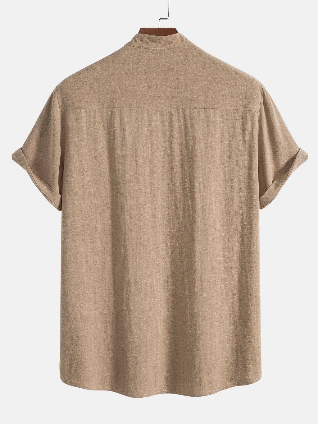 Linen Shirt & Pants Set Men's Khaki Beige Short Sleeve – Casual, Holiday Outfit · Faylori