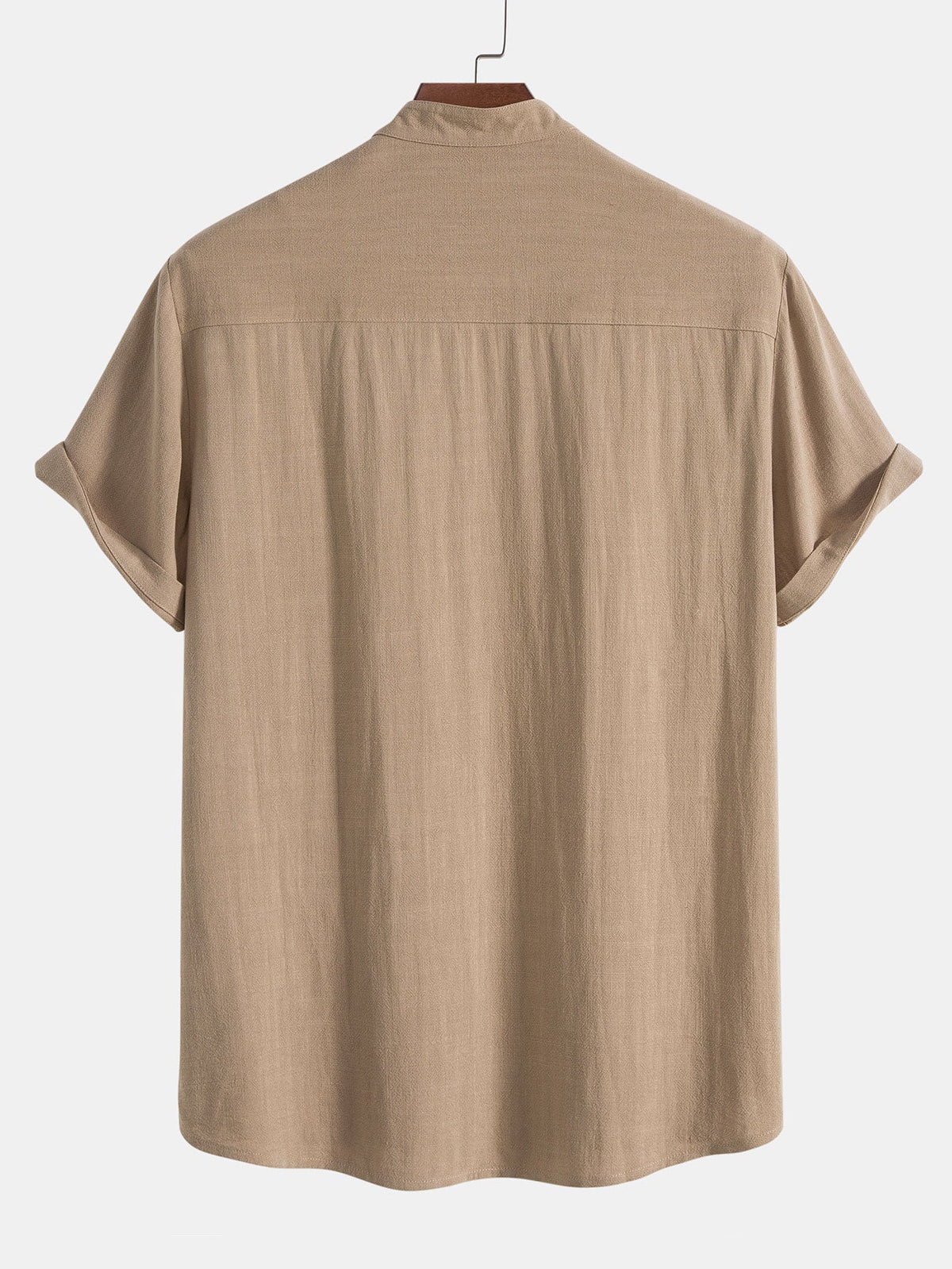 Linen Shirt & Pants Set Men's Khaki Beige Short Sleeve – Casual, Holiday Outfit · Faylori