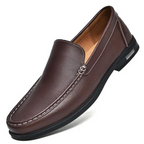 Loafers Blue Leather Slip-On Men's – Casual, Office, Gift · Faylori