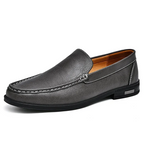 Loafers Blue Leather Slip-On Men's – Casual, Office, Gift · Faylori