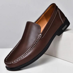 Loafers Blue Leather Slip-On Men's – Casual, Office, Gift · Faylori
