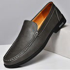 Loafers Blue Leather Slip-On Men's – Casual, Office, Gift · Faylori