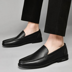 Loafers Blue Leather Slip-On Men's – Casual, Office, Gift · Faylori