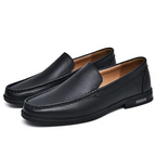 Loafers Blue Leather Slip-On Men's – Casual, Office, Gift · Faylori