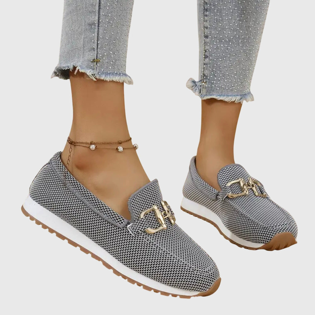 Loafers Blue Mesh Platform Slip-On Women's – Casual, Office, Comfort, Everyday, Gift