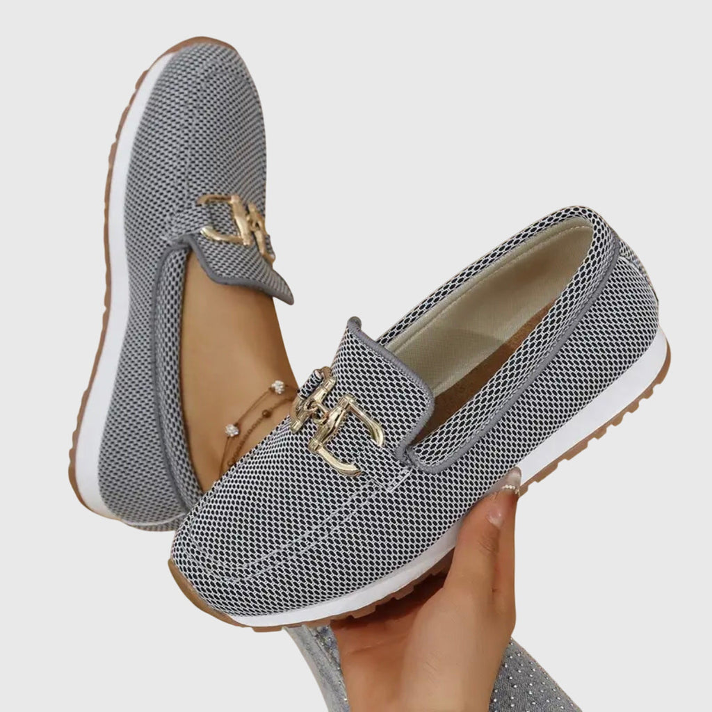 Loafers Blue Mesh Platform Slip-On Women's – Casual, Office, Comfort, Everyday, Gift