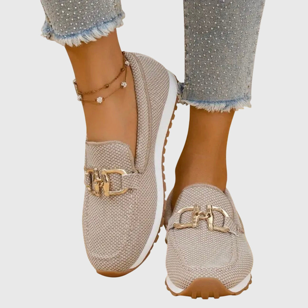 Loafers Blue Mesh Platform Slip-On Women's – Casual, Office, Comfort, Everyday, Gift