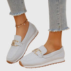 Loafers Blue Mesh Platform Slip-On Women's – Casual, Office, Comfort, Everyday, Gift