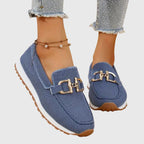 Loafers Blue Mesh Platform Slip-On Women's – Casual, Office, Comfort, Everyday, Gift