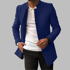 Men's Blazer Single-Breasted Stand Collar Slim Fit Jacket – Office, Casual, Formal, Gift