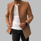 Men's Blazer Single-Breasted Stand Collar Slim Fit Jacket – Office, Casual, Formal, Gift